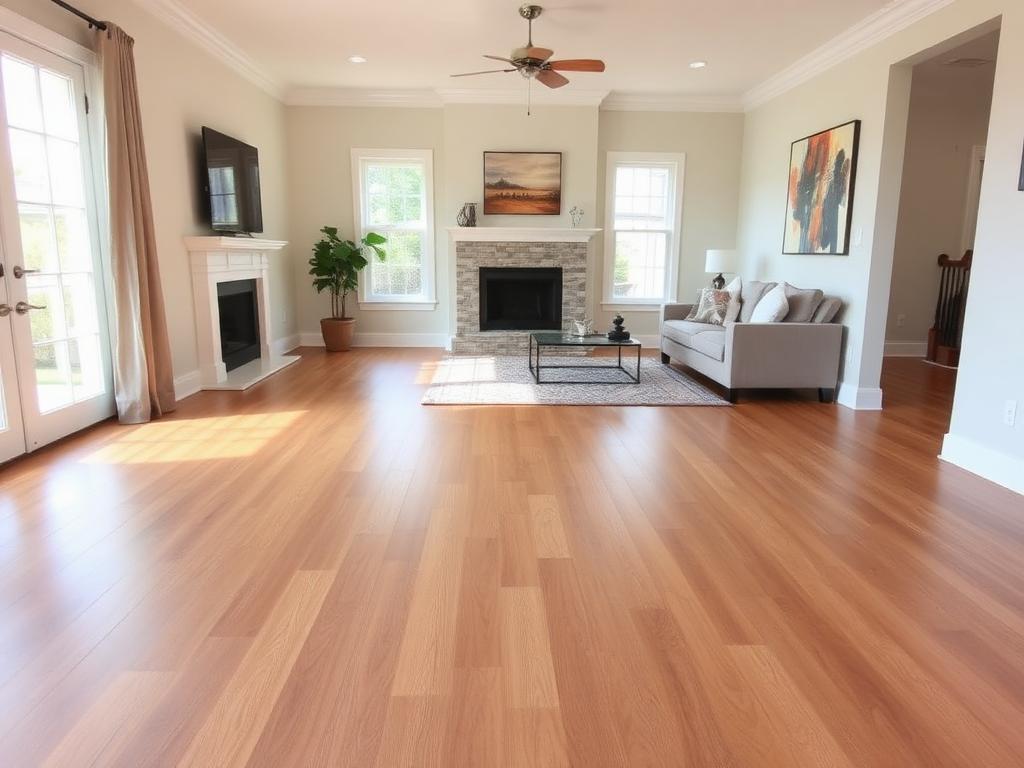 Vinyl Plank Flooring Install — after, Flooring project in Fullerton, CA by Helping Hands Handyman