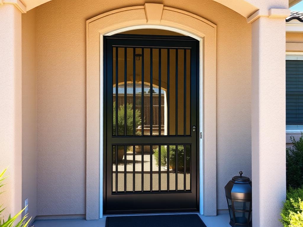 Security Screen Door Install — Windows & Doors project in Orange, CA by Helping Hands Handyman