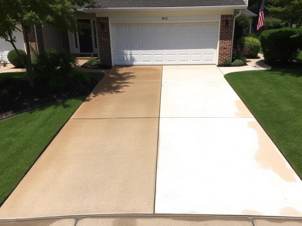 Driveway Pressure Washing — after, Pressure Washing project in Yorba Linda, CA by Helping Hands Handyman